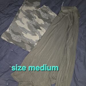 Old Navy Camouflage and Olive Green Joggers